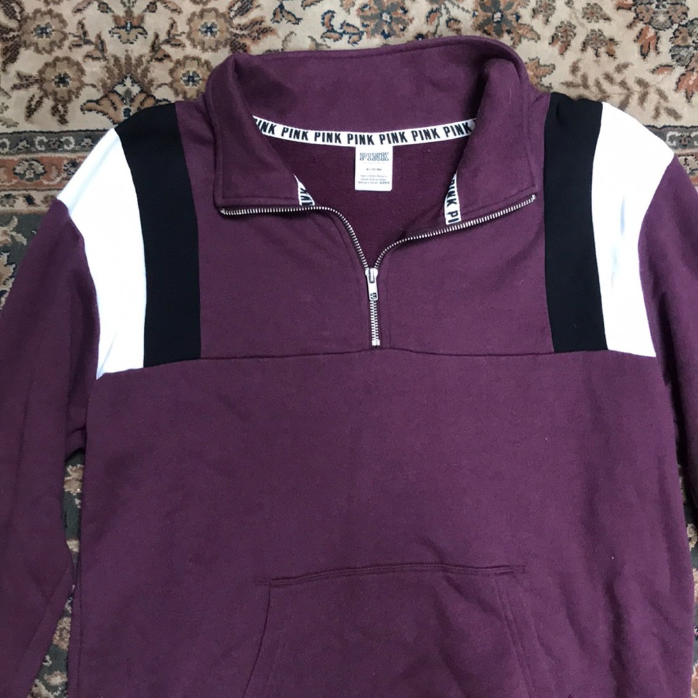 Victoria’s secret PINK maroon quarter zip